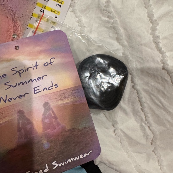 Coco Rave Black and Blue One Piece Swimsuit , SZ S, NWT - Picture 6 of 9